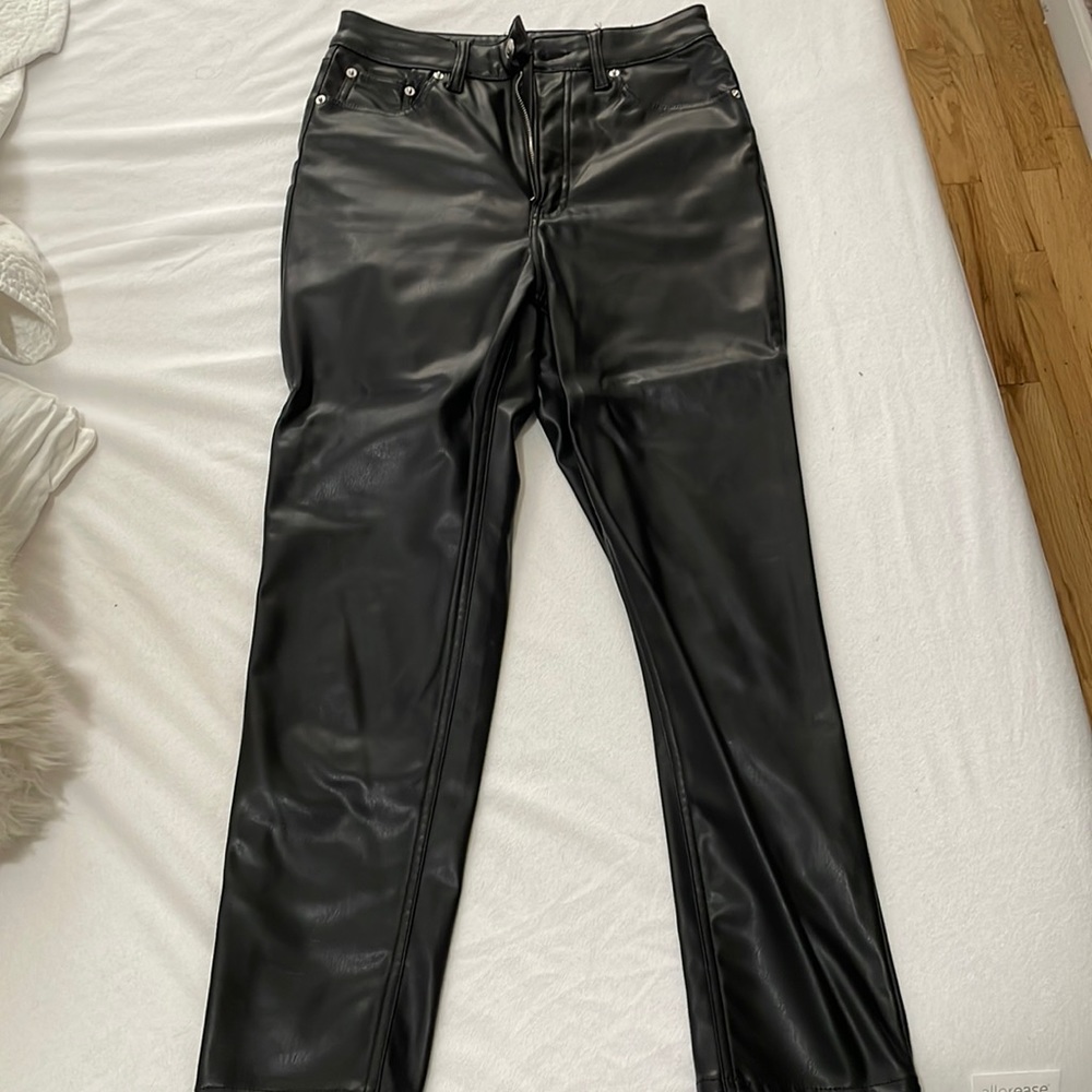 H&M skinny leather pants